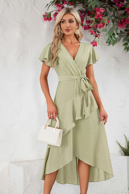 Robe Asymétrique Fluide Rose - gallery 7