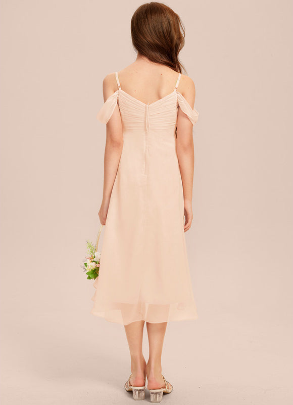 Robe Asymétrique Asymétrique Vert Pâle - gallery 1