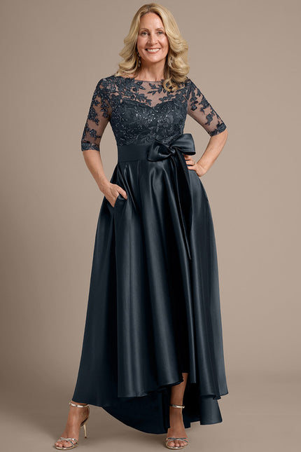 Robe Asymétrique Élégante Satinée