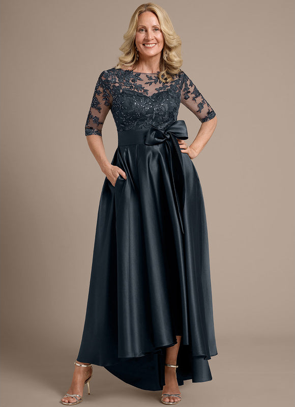 Robe Asymétrique Élégante Satinée