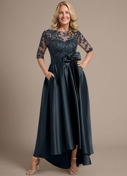 Robe Asymétrique Élégante Satinée