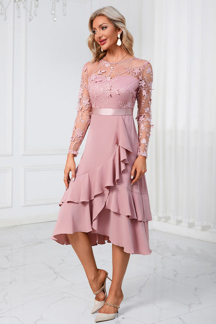 Robe Asymétrique Ajourée - gallery 4