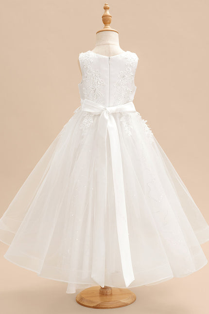 Robe Asymétrique Tulle Blanche - gallery 4