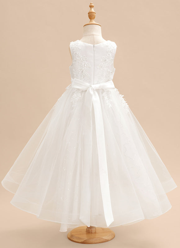 Robe Asymétrique Tulle Blanche - gallery 4