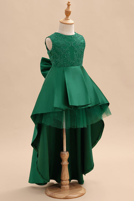 Robe Asymétrique Verte Festive - gallery 1