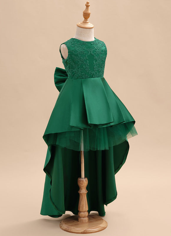 Robe Asymétrique Verte Festive - gallery 1
