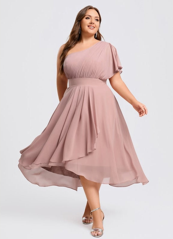Robe Asymétrique Asymétrique Fluide - gallery 6