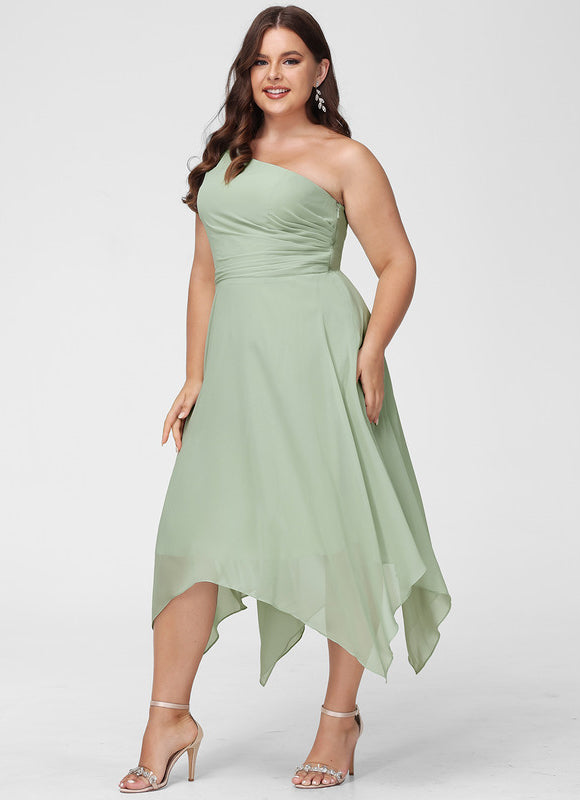 Robe Asymétrique Asymétrique Fluide - gallery 8