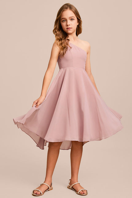 Robe Asymétrique En Mousseline Légère