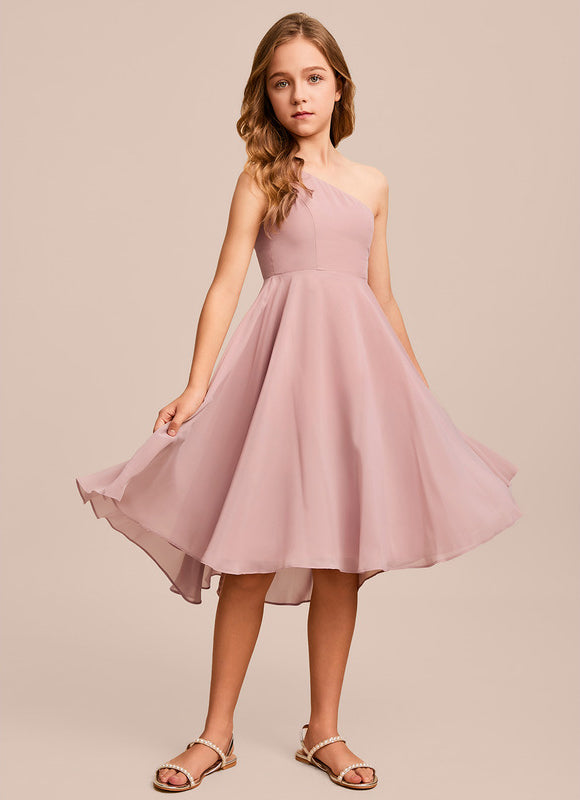 Robe Asymétrique En Mousseline Légère
