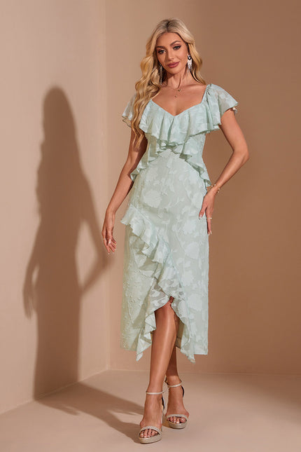 Robe Asymétrique Turquoise - gallery 5