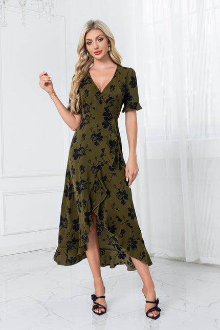 Robe Asymétrique Fleurie - gallery 5
