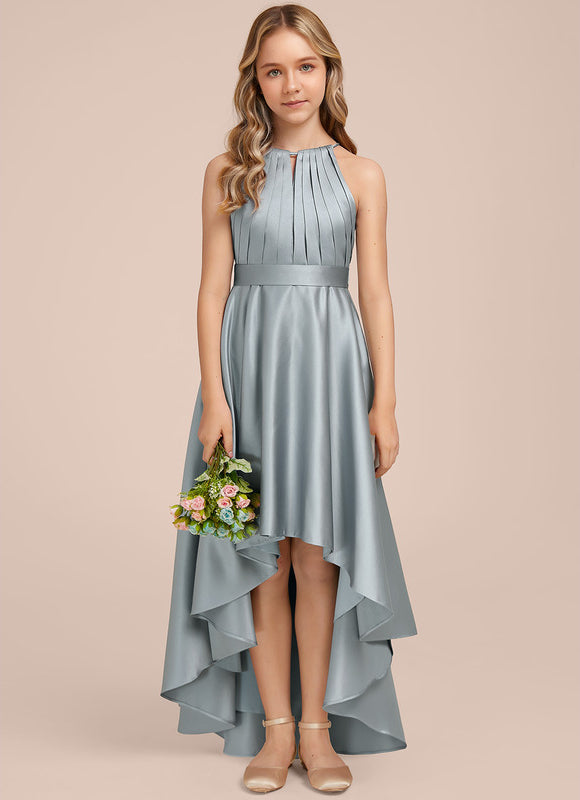 Robe Asymétrique Satin Fluide