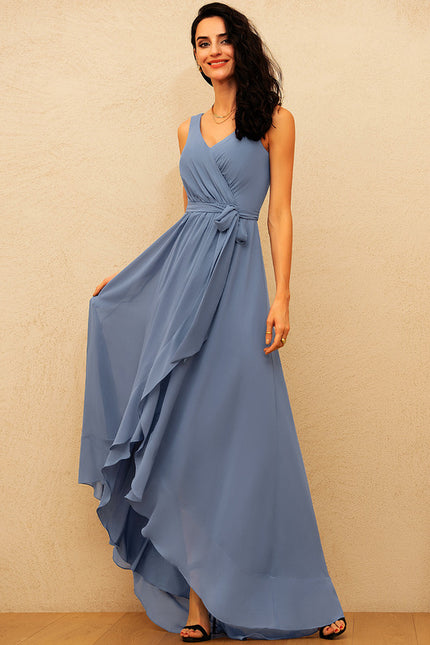 Robe Asymétrique Fluidité Céleste
