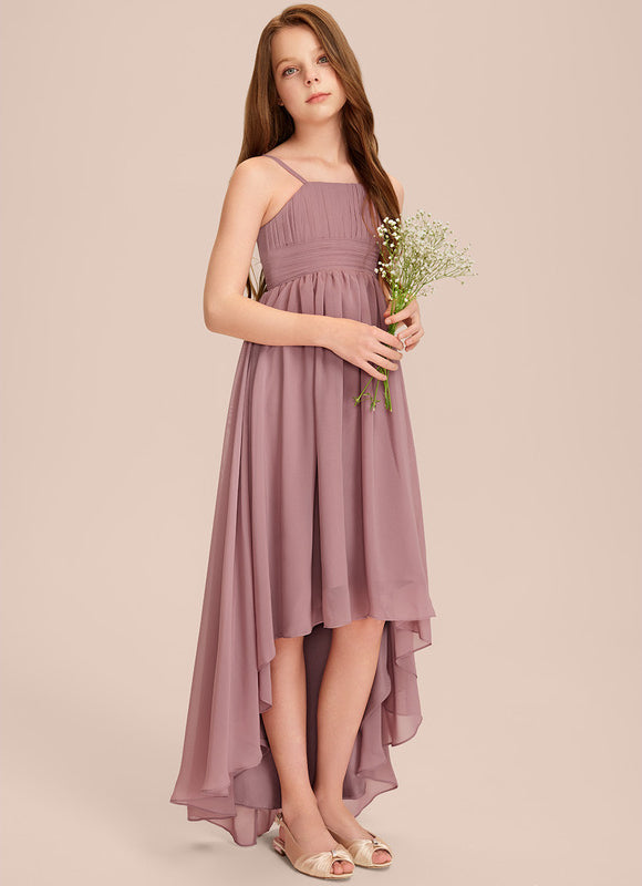 Robe Asymétrique Évasée Vert Deau - gallery 1