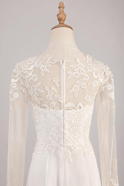 Robe Asymétrique En Dentelle Délicate - gallery 6