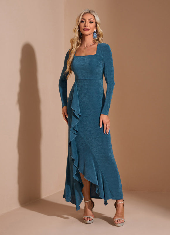 Robe Asymétrique À Volants