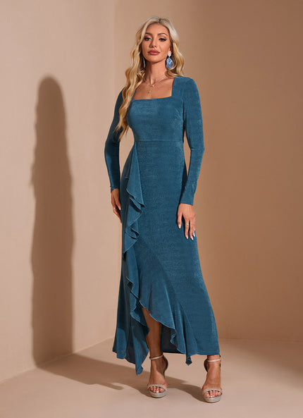 Robe Asymétrique À Volants