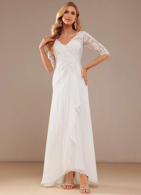 Robe Asymétrique Vaporeuse Élégante - gallery 2