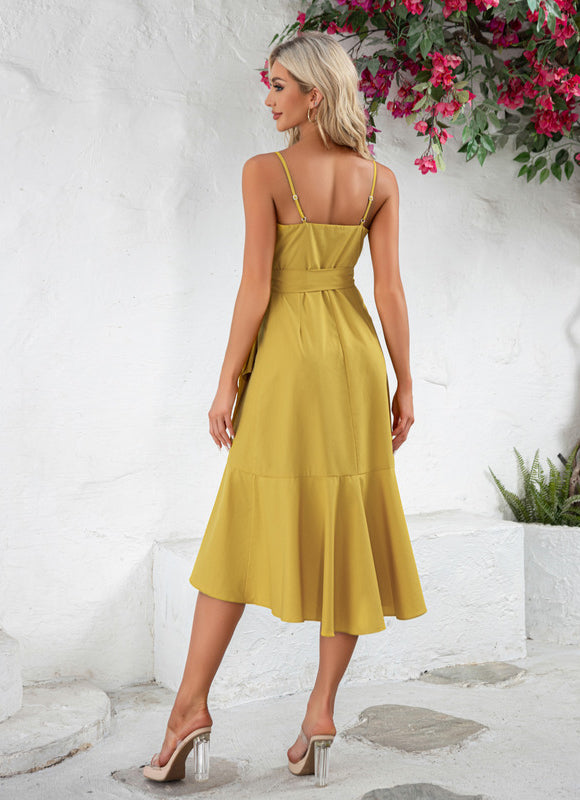 Robe Asymétrique Jaune - gallery 5