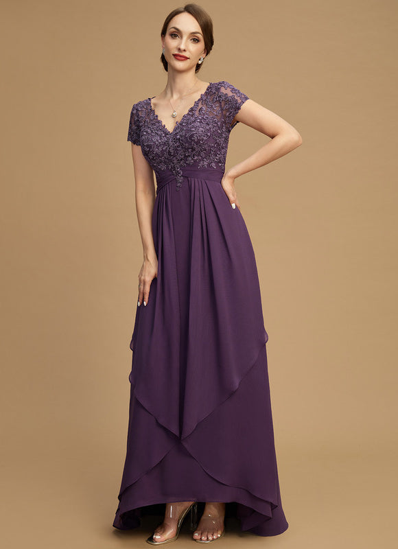 Robe Asymétrique Violette Chic - gallery 4