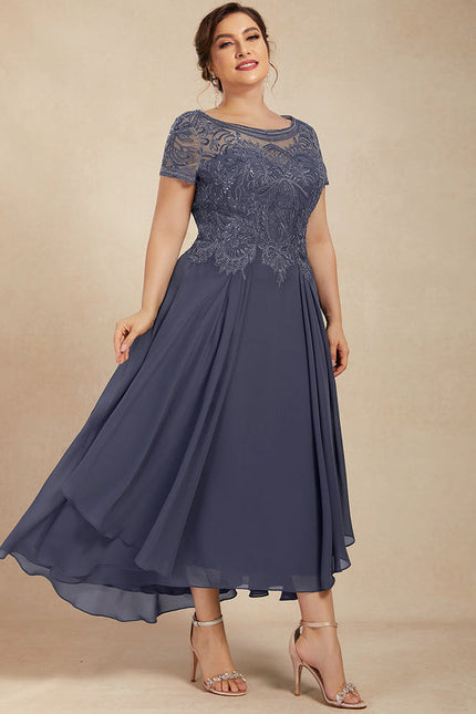 Robe Grande Taille Asymétrique - gallery 9