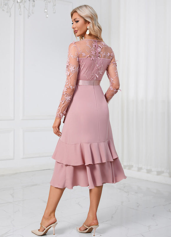 Robe Asymétrique Ajourée - gallery 1