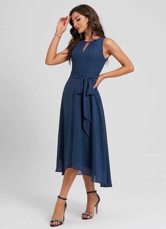 Robe Asymétrique Fluide Nuit - gallery 2