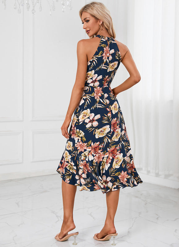 Robe Asymétrique Florale Chic - gallery 3