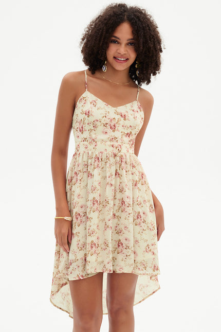Robe Asymétrique Sérénité Florale - gallery 3