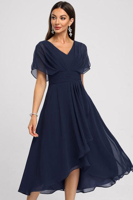 Robe Asymétrique Fluide Vert Pâle