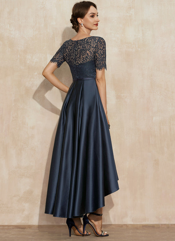 Robe Asymétrique Satin Chic - gallery 4