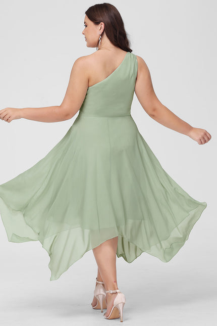 Robe Asymétrique Asymétrique Fluide - gallery 7