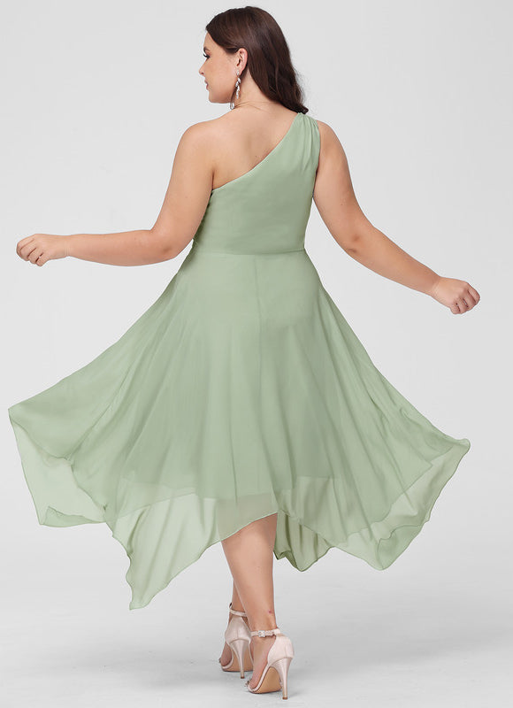 Robe Asymétrique Asymétrique Fluide - gallery 7