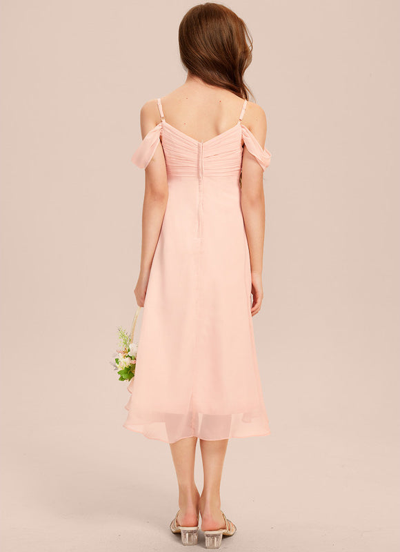 Robe Asymétrique Asymétrique Vert Pâle - gallery 6