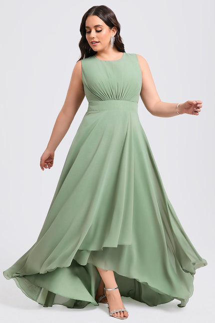 Robe Asymétrique Fluide Vert Émeraude - gallery 7