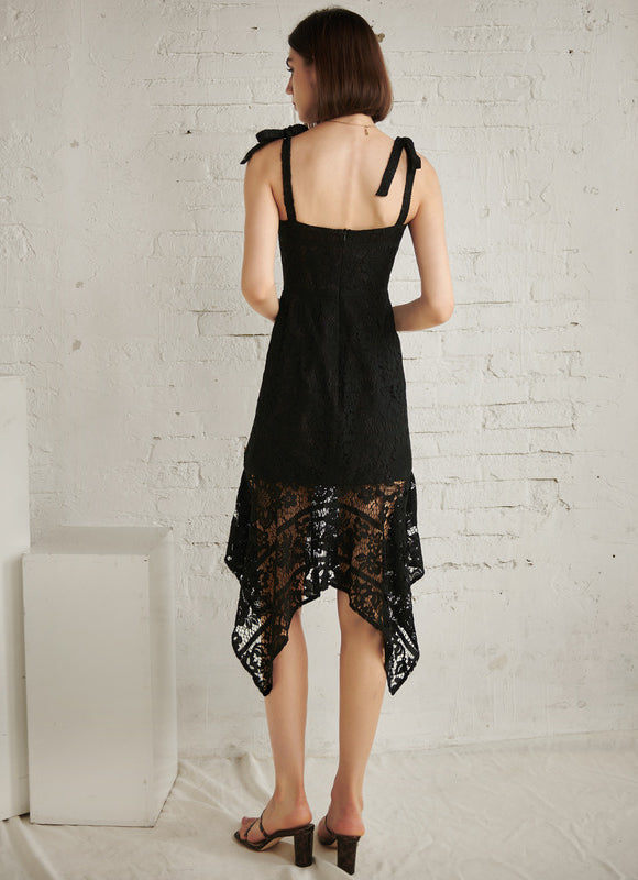 Robe Asymetrique Plume - gallery 5