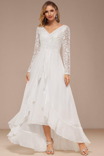 Robe Asymétrique Élégante Dentelle