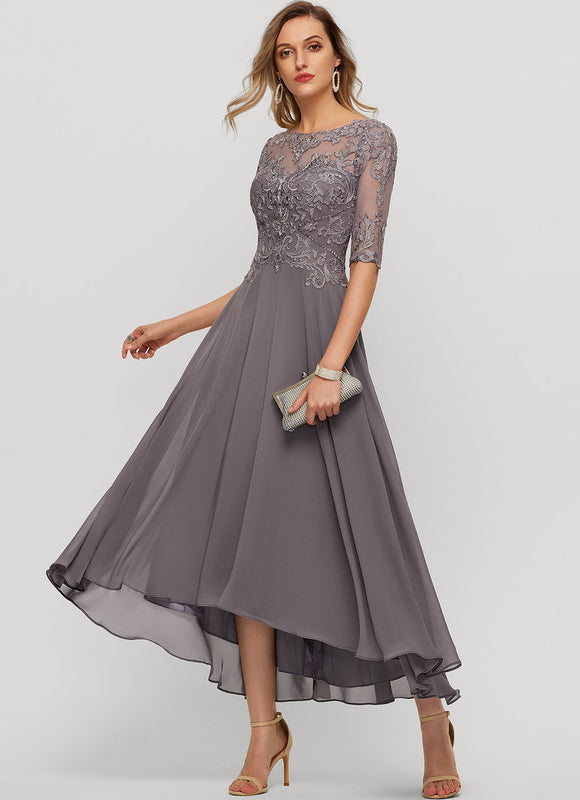 Robe Asymétrique Mère Élégante