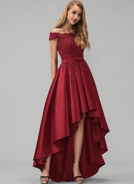 Robe Asymétrique Soirée Asymétrique Satin