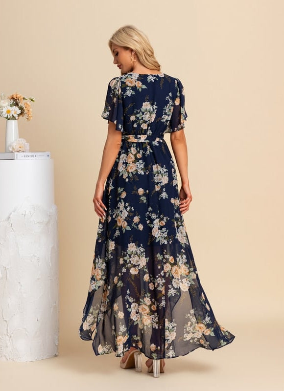Robe Asymétrique Maxi Vaporeuse - gallery 1