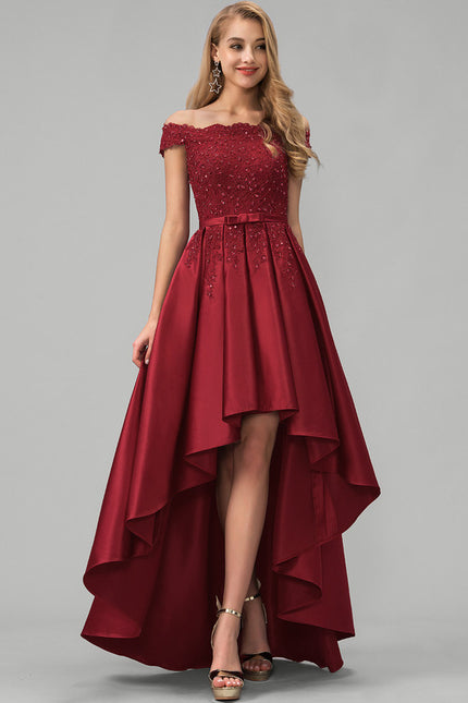 Robe Asymétrique Soirée Asymétrique Satin - gallery 1