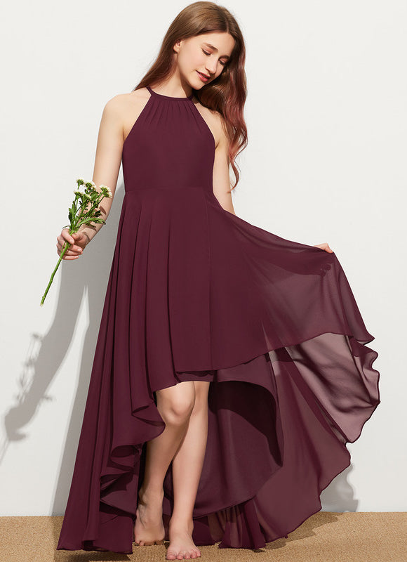 Robe Asymétrique Bleu Cobalt Fluide