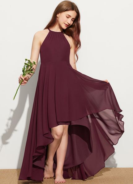 Robe Asymétrique Bleu Cobalt Fluide