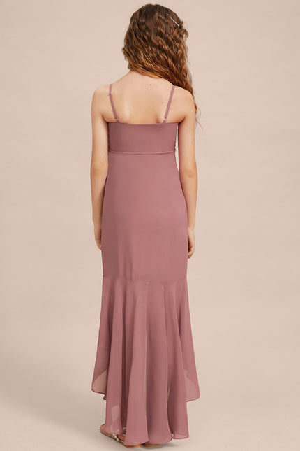 Robe Asymétrique Fluide Rose Poudré - gallery 7