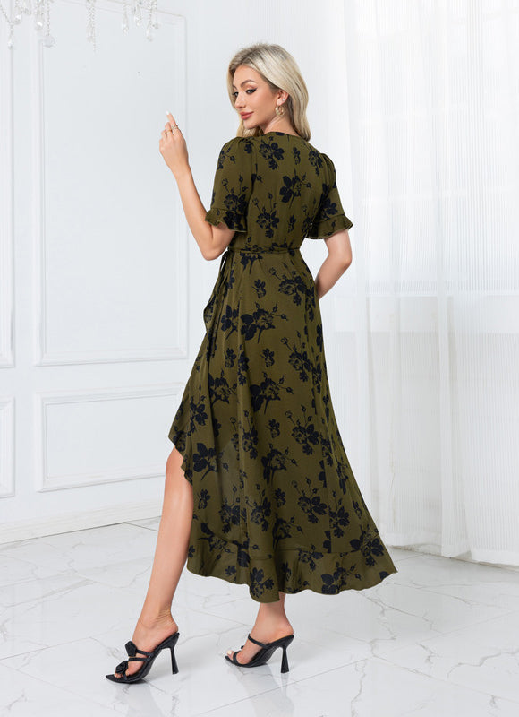 Robe Asymétrique Fleurie - gallery 1