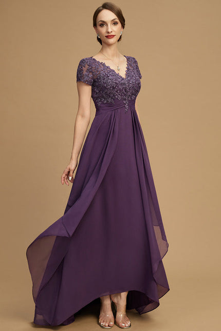 Robe Asymétrique Violette Chic