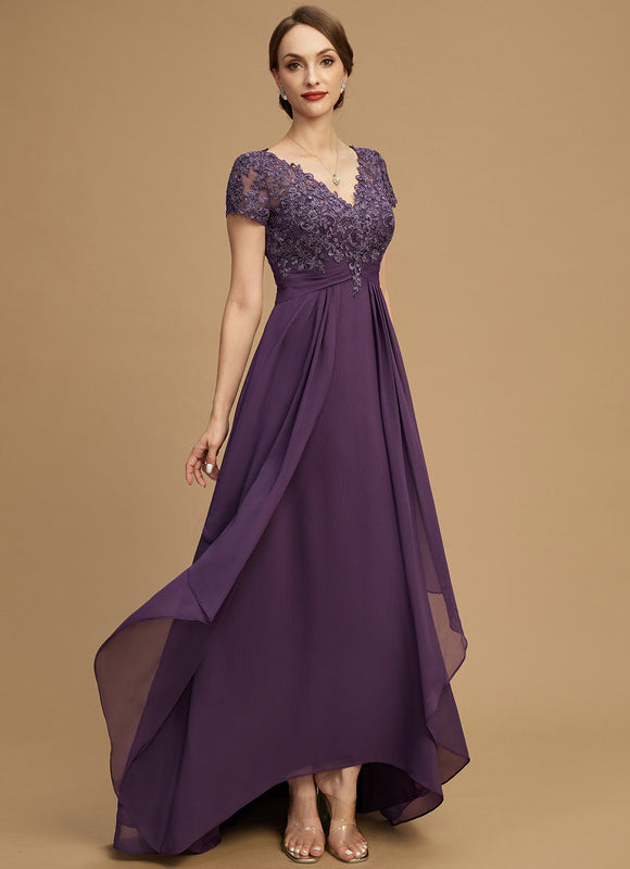 Robe Asymétrique Violette Chic