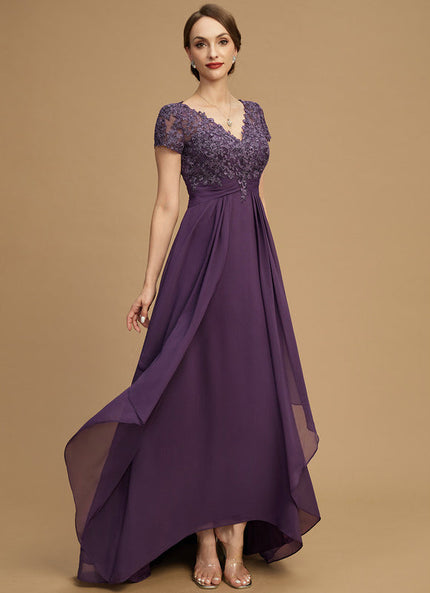 Robe Asymétrique Violette Chic