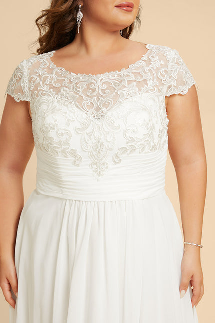 Robe Asymétrique Blanche Fluide - gallery 9